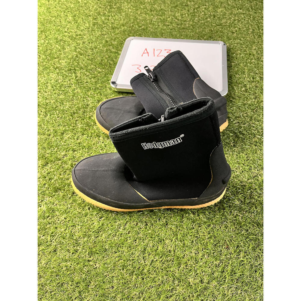 Hodgman Black Neoprene Fishing Wader Boots Size 10 Mens Zip